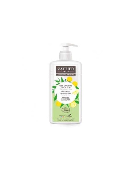 Gel de ducha suavizante te matcha-yuzu 887 ml Cattier