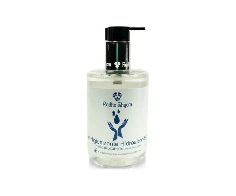 Gel hidroalcohólico con aloe vera dosificador 300 ml Radhe shyam