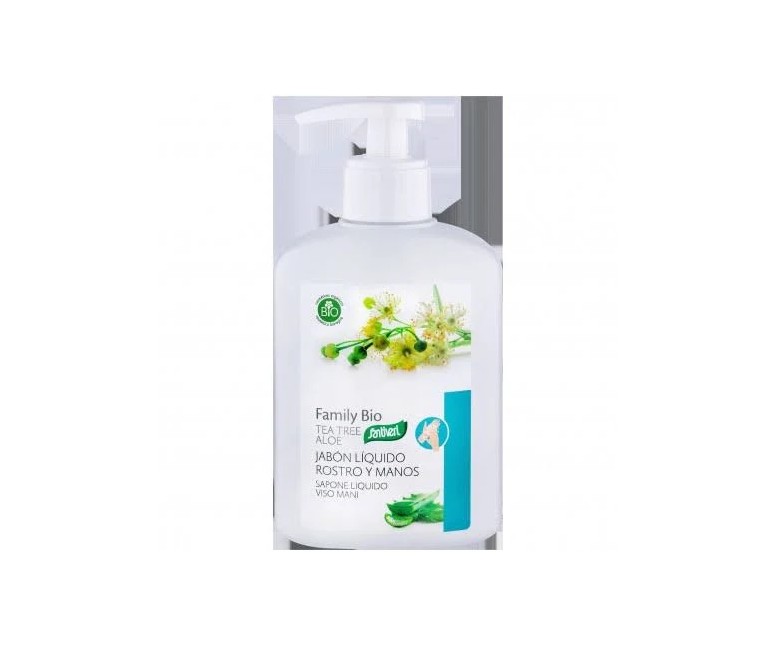 Jabón árbol del té rostro y manos 250 ml Santiveri