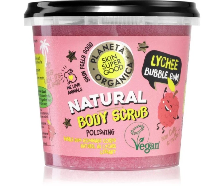 Exfoliante corporal lychee bubble gum 360 ml Skin Super Good