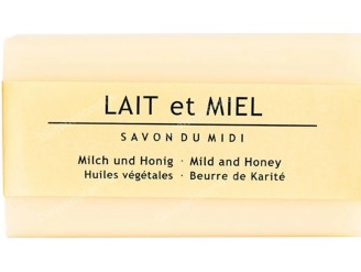 Jabón en pastilla de leche y miel bio