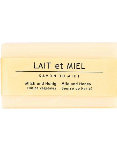 Jabón en pastilla de leche y miel bio 100 gr Savon Du Midi