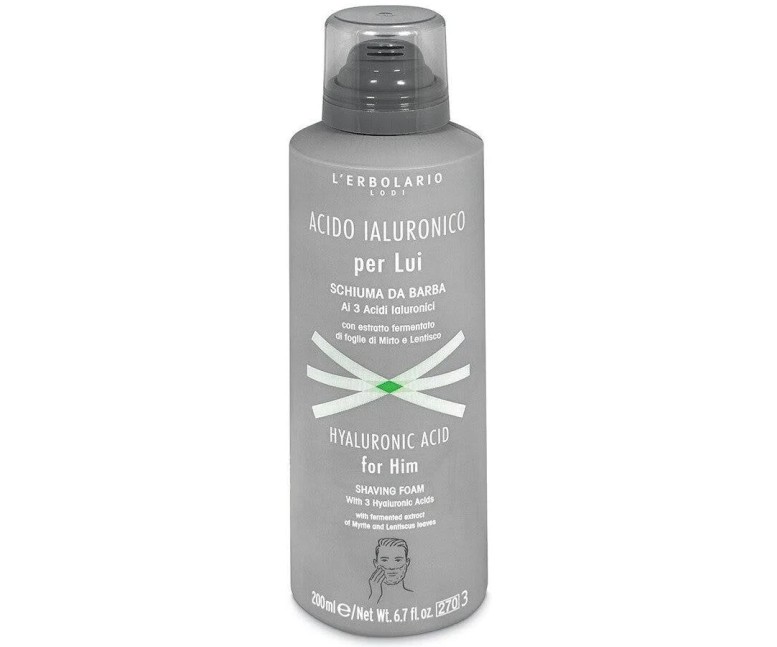 Ácido hialurónico hombre espuma afeitar 200 ml L'Erbolario