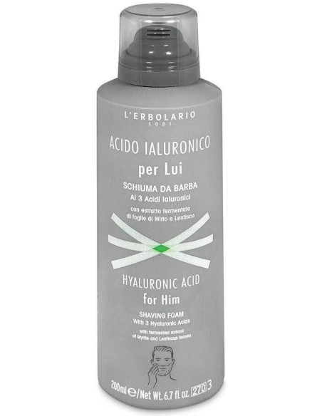 Ácido hialurónico hombre espuma afeitar 200 ml L'Erbolario