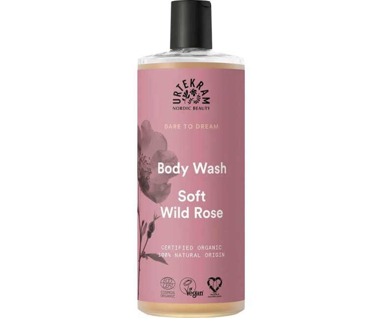 Soft wild rose gel de baño eco vegan 500 ml Urtekram