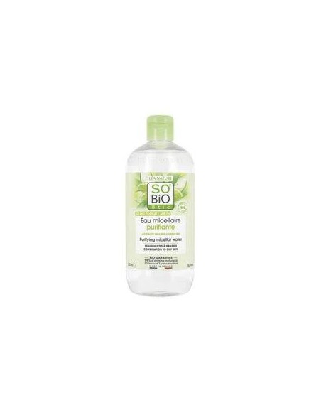 Agua micelar purificante zinc aloe vera lima bio 500 ml So Bio Etic