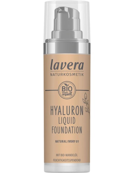 Maquillaje fluido hyaluron 01 natural ivory 30 ml Lavera