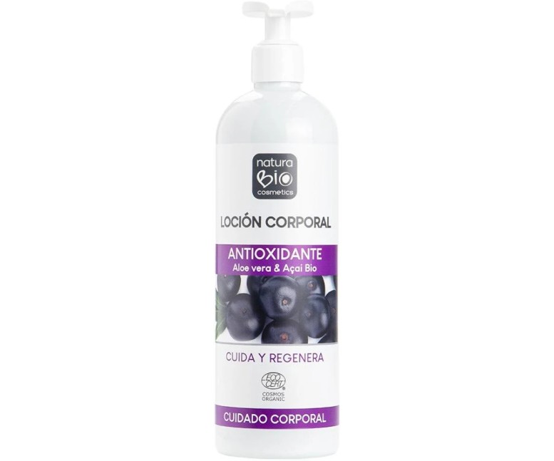 Loción corporal antioxidante aloe vera-acai bio 500 ml NaturaBIO Cosmetics