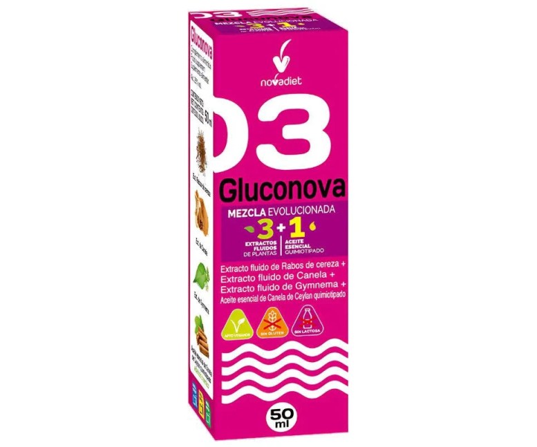 Gluconova+aceite esencial canela mezcla evolucionada 50 ml Novadiet