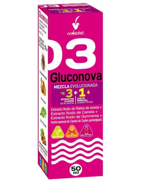 Gluconova+aceite esencial canela mezcla evolucionada 50 ml Novadiet