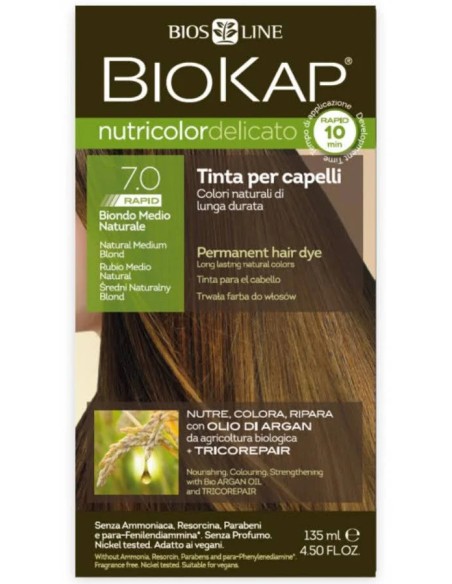 Biokap rapid rubio medio natural 140 ml Biokap