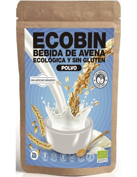 Ecobin bebida de avena eco sg 400 gr Vermont Supplements