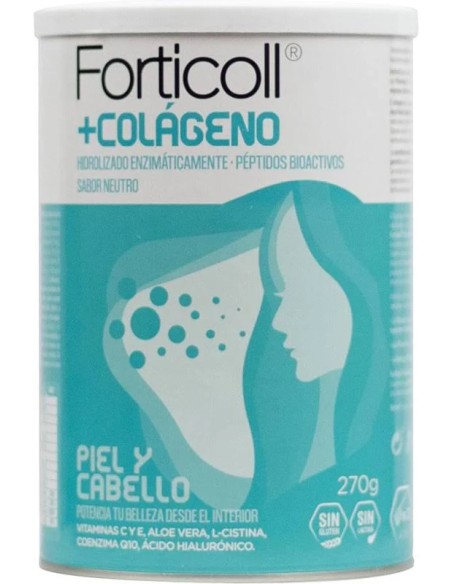 Forticoll+ colágeno bioactivo piel y cabello 270 gr Almond
