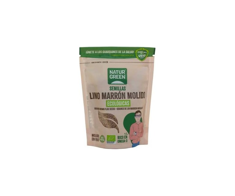 Semillas de lino marrón molido bio 150 gr NaturGreen