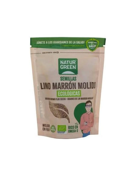 Semillas de lino marrón molido bio 150 gr NaturGreen