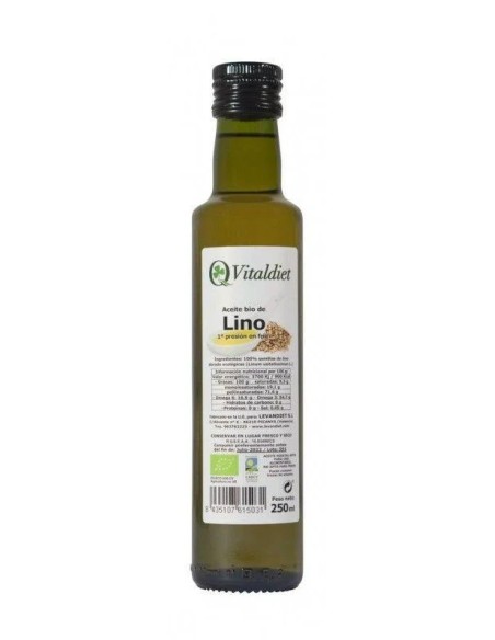 Aceite de lino bio 250 ml Mandole