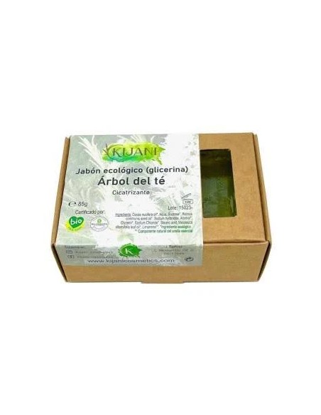 Jabón pastilla árbol de té 80 gr Kijani