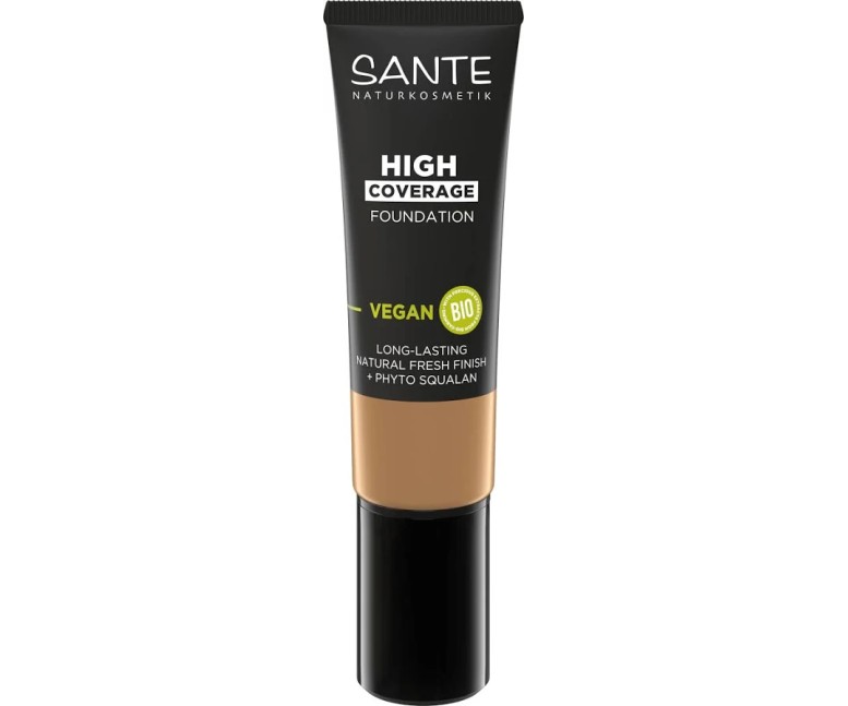Maquillaje fluido alta cobertura 05 warm beige 25 ml Sante