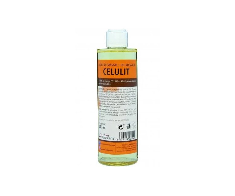 Celulit aceite de masaje masasana 250 ml Herdibel