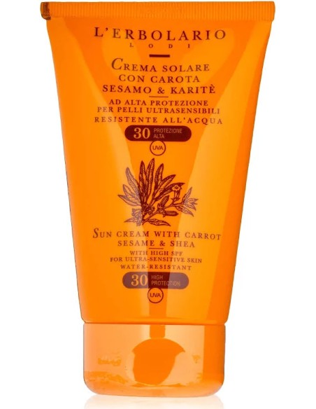 Solar spf 30 zanahoria-sésamo-karité 125 ml L'Erbolario