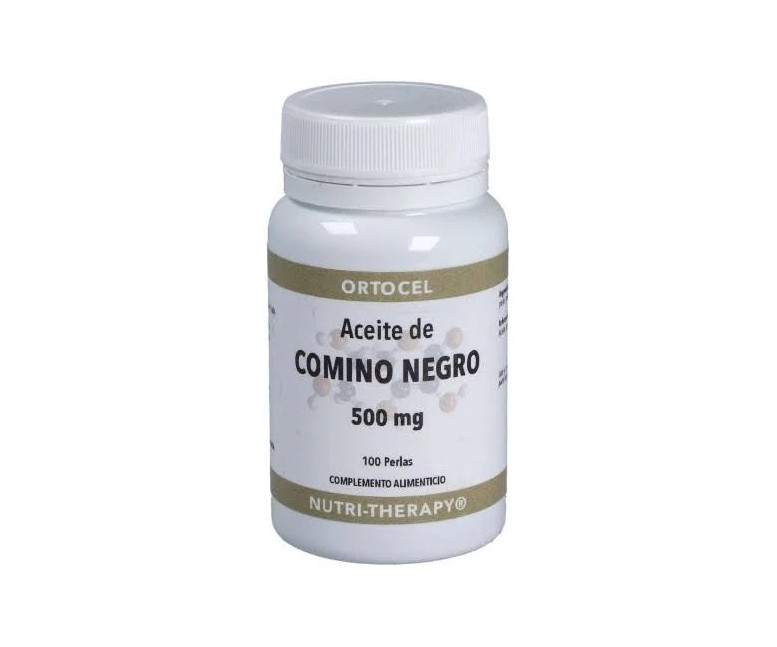 Aceite de comino negro 100 perlas - 500 mg Ortocel Nutri-Therapy