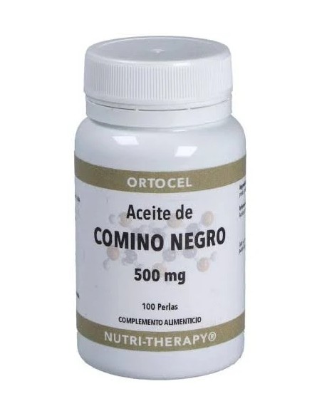 Aceite de comino negro 100 perlas - 500 mg Ortocel Nutri-Therapy