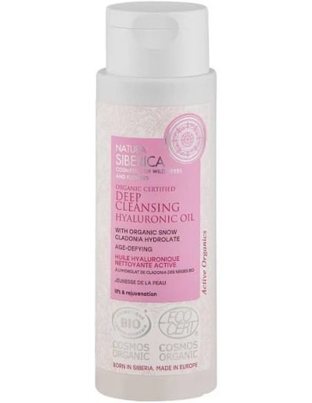 Aceite facial hialurónico limpieza profunda 150 ml Natura Siberica