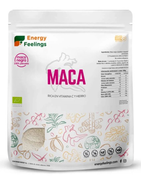 Maca negra polvo eco vegan sg 1 kg Energy Feelings