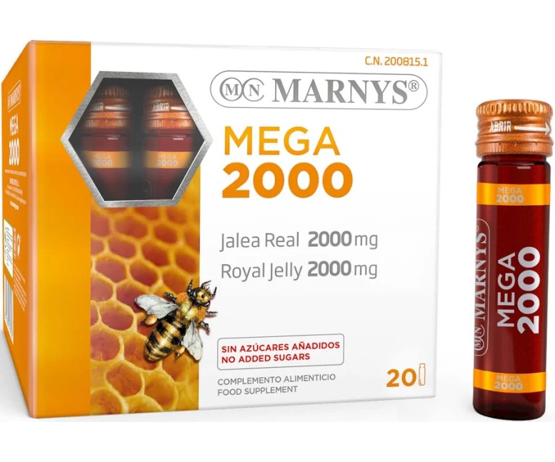 Jalea real mega 20 viales - 2000 mg Marnys