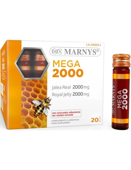 Jalea real mega 20 viales - 2000 mg Marnys