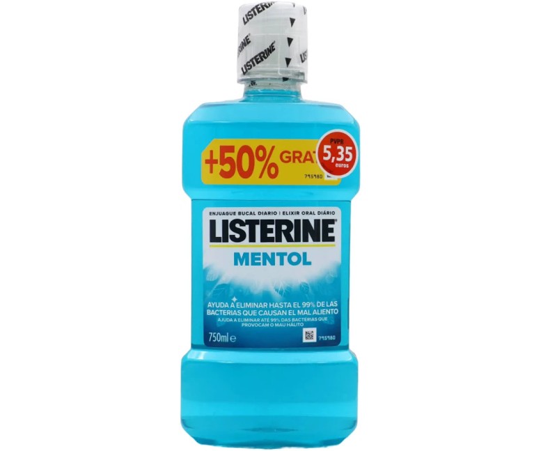Listerine mentol 750 ml Listerine