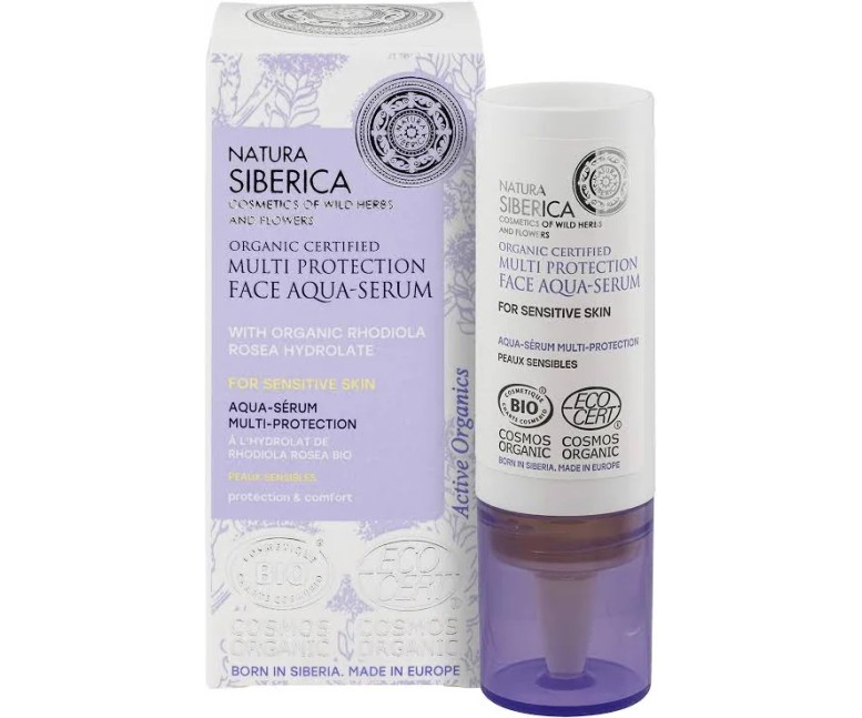 Aqua-serum facial protección piel sensible 15 ml Natura Siberica