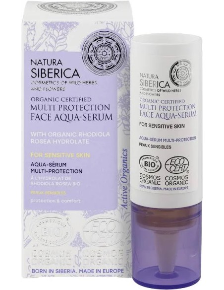 Aqua-serum facial protección piel sensible 15 ml Natura Siberica