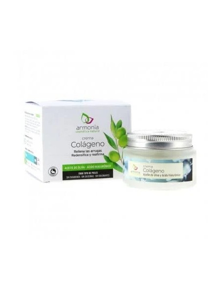 Crema colágeno aceite oliva 50 ml Armonia