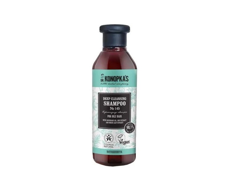 Champú limpieza profunda cabello graso vegan 280 ml Konopka