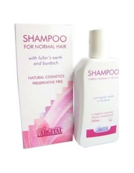 Champú arcilla enebro y bardana cabello seco 250 ml Argital