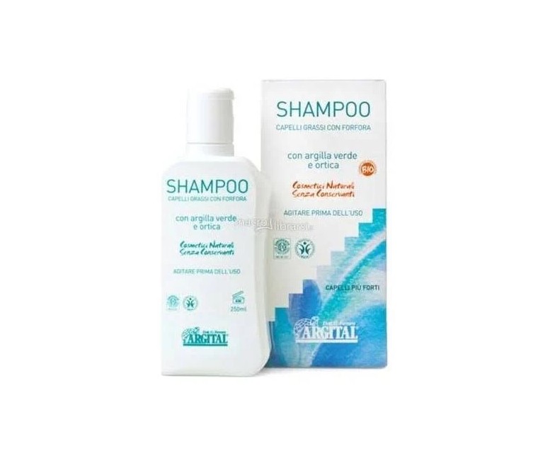 Champú arcilla romero y ortiga cabello graso 250 ml Argital