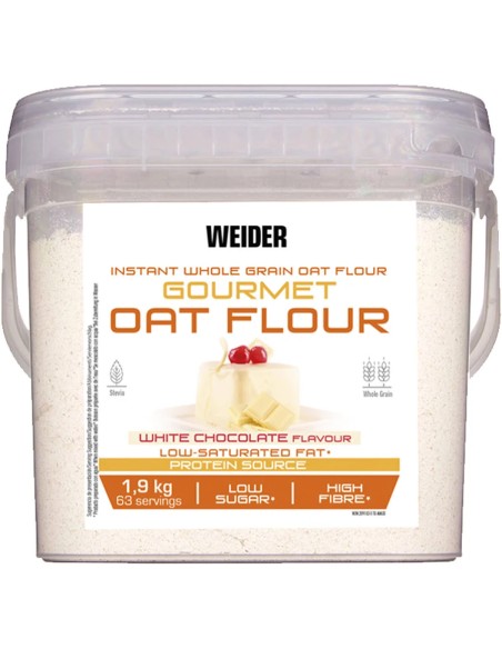 Weider harina de avena chocolate blanco 1,9 kg Weider