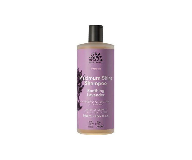 Soothing lavender champú brillo eco vegan 500 ml Urtekram