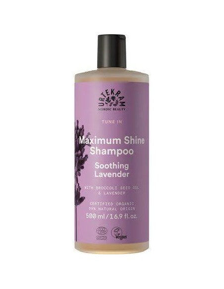 Soothing lavender champú brillo eco vegan 500 ml Urtekram
