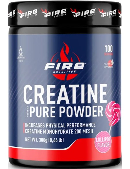 Pure creatina powder piruleta 300 gr Fire