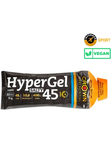 Hypergel 45 cacahuete salado 75 gr Crown Sport Nutrition