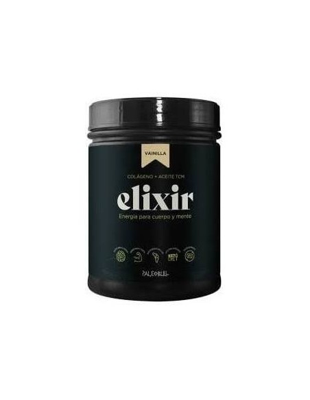 Paleobull elíxir colágeno+aceite tcm vainilla 450 gr Paleobull