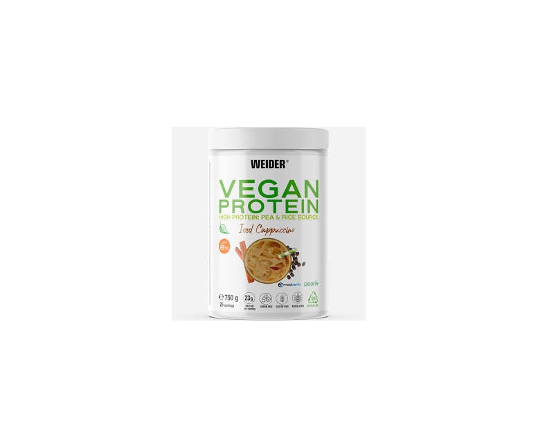 Weider vegan proteína capuccino iced 750 gr Weider
