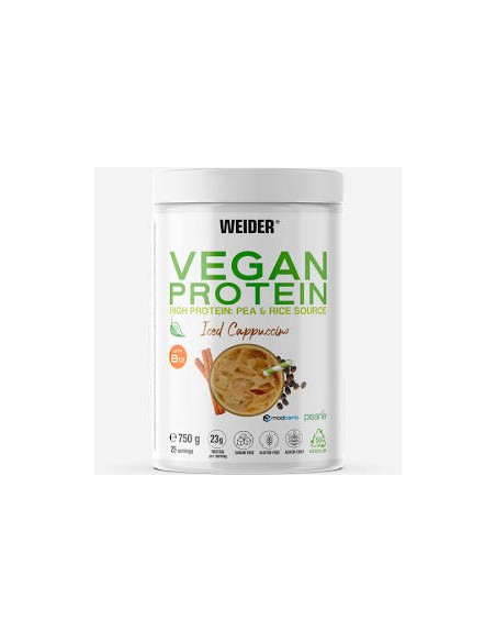 Weider vegan proteína capuccino iced 750 gr Weider