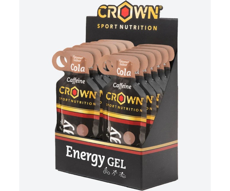 Energy gel cola + cafeína cola cafeína 12 cap - 40 gr Crown Sport Nutrition