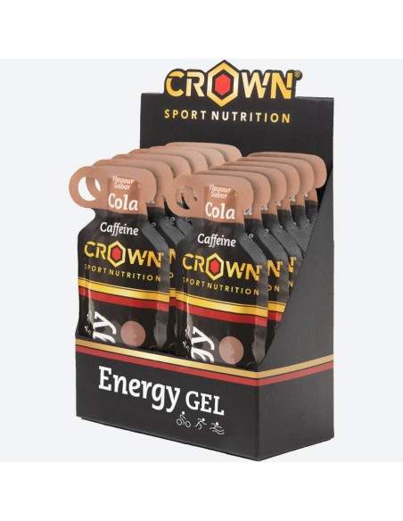 Energy gel cola + cafeína cola cafeína 12 cap - 40 gr Crown Sport Nutrition