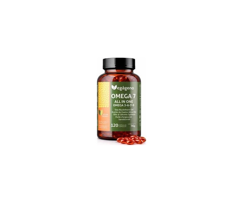 Omega 7 all in one omega 3 6 7 9 aceite de espino amarillo 1 gr Vegageno