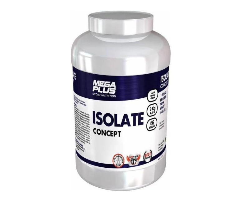 Isolate concept chocolate-plátano 1 kg Mega plus