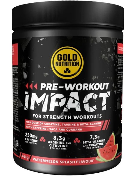 Pre-workout Impact Sandía 400 gr Gold Nutrition
